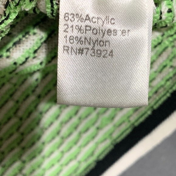 MISOOK Womens Blazer Jacket Chartreuse Green Textured 3/4 Sleeve Single Button M - Picture 3 of 6